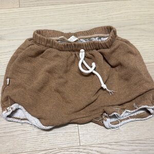 Cozy Brown Kids Shorts